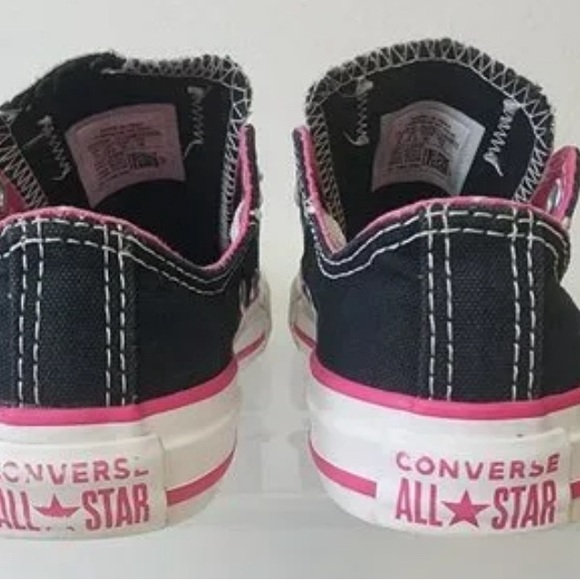 Converse Kids Junior Double Tongue, Ox
Black, Vivid Pink, White - Picture 3 of 6
